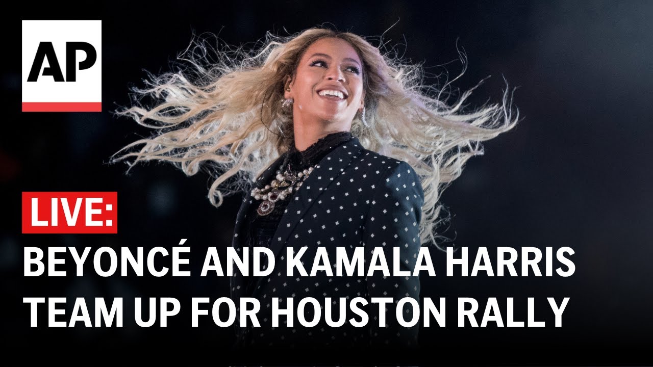 LIVE: Beyoncé and Kamala Harris team up for a rally in Houston, Texas